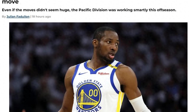 快船队2换1获赞！美媒晒太平洋区各队最被低估操作：湖人抄底艾顿